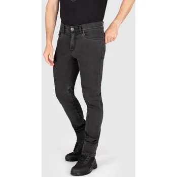 Moto kalhoty Pánské motocyklové kevlarové jeansy Knox Colton Slim SHORT šedé Velikost: M