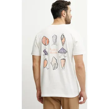 Pánské tričko Bavlněné tričko Picture Jean Julien 1 pánské, béžová barva, s potiskem, MTS1247 01X, vel. S