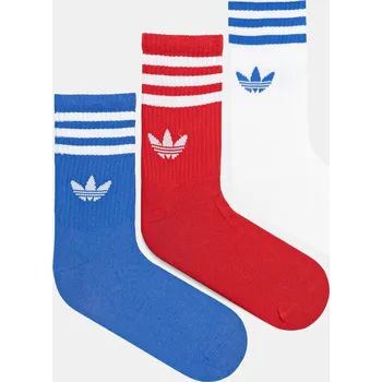 Pánská móda Ponožky adidas Originals 3-Stripes 3-pack JZ4942 modrá 55X, vel. 37/39