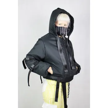 Dámský kabát PRINCESS TIRAMISU zimní bunda černá pouffer Velikost: S