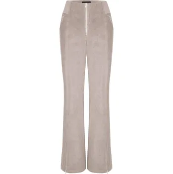 Dámské kalhoty Serafin Andrzejak manšestrové kalhoty - béžové Velikost: S