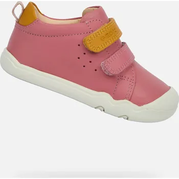 Dívčí tenisky Růžové dívčí barefoot boty Geox Steppieup GEOX krémová | růžová | hořčicová 3482904