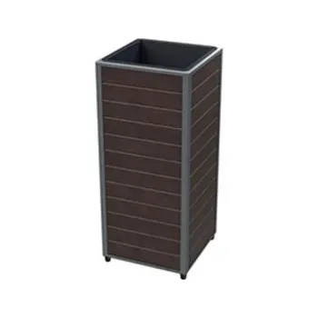 Květináč Květináč na květiny a keře z WPC 10 l, hnědý - A BLUMFELDT
