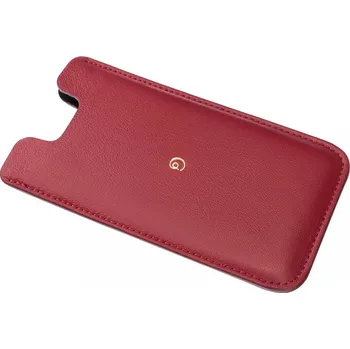 Pouzdro na mobilní telefon Kožený obal na iPhone 12 Mini červená Rosso