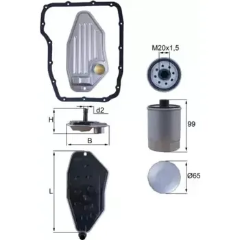 Hydraulický filtr KNECHT Hydraulický filtr automatické převodovky KNC HX 276 KIT