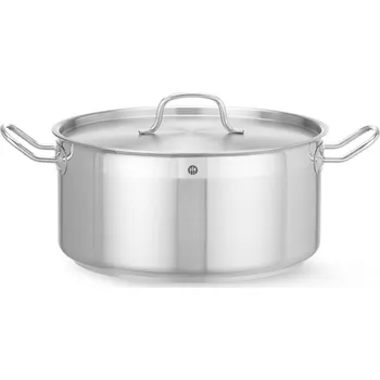 Hrnec Nízký hrnec s pokličkou, HENDI, Profi Line, 12L, ⌀320x(H)150mm