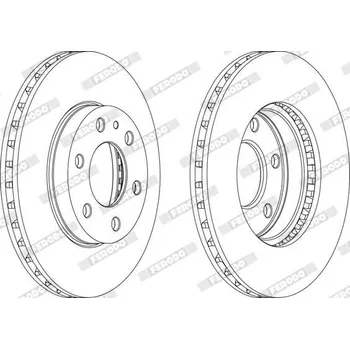 Brzdový kotouč Brzdový kotouč FERODO FCR314A