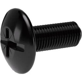 Speciální šroub SO Oval 4/5/6, pro držák šatní tyče, M6 × 15 mm, ocel černá