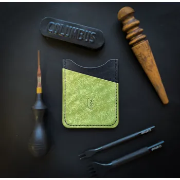 Peněženka The Wolf Notti minimalistická peněženka - zelenočerná