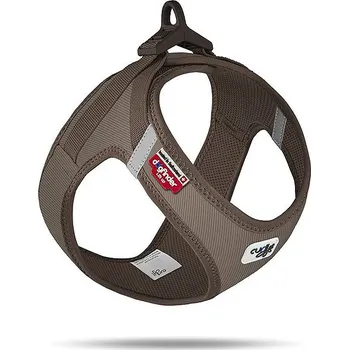 Postroj pro psa CURLI Postroj pro psy se sponou Manšestr Brown, 3 XS, 1,5-3 kg