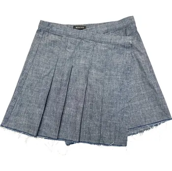 Dámská sukně REVIVE RYU SKIRT DENIM - modrá sukně denimová