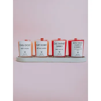 Svíčka IRONIC CANDLES - ADVENTNÍ "VĚNEC" - 4x malá svíčka