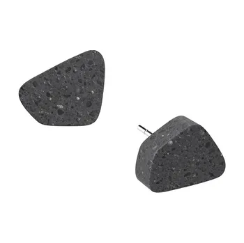 Náušnice Cappali naušnice FLOW - Terrazzo black, černé