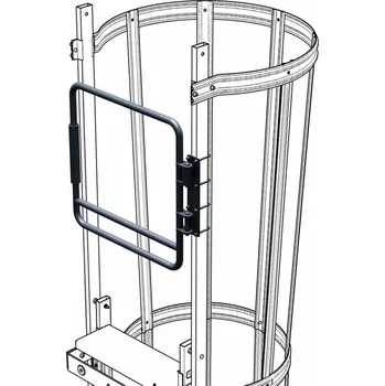 Žebřík ZARGES Dvojitá bezpečnostní závora, 44522, Materiál: nerezová ocel