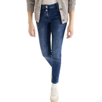 Dámské džíny Dámské pohodlné džíny Cecil 380368 Charlize Slim Fit mid blue velikost 28/30