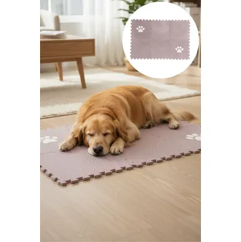 VYLEN Podložka pro psy - 6 podlahových dílů, tmavě hnědá