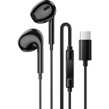 Handsfree Sluchátka Borofone BM100 Max Fuente microphone USB-C (DAC) black