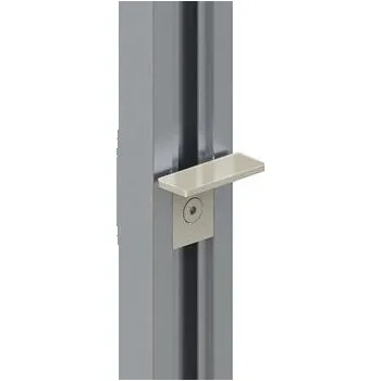 Nábytkové kování VOLPATO Stili Policové podpěry pro skleněné regály, černý eloxovaný hliník