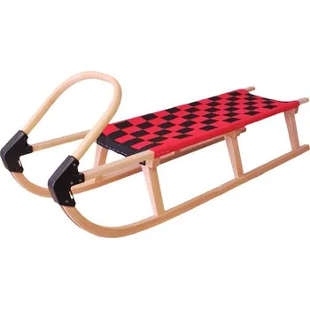 Sáně Acra sáně dřevěné 125cm červené