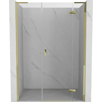 Sprchové dveře Sprchové dveře Mexen Mist-H L s pravými panty 150 cm, průhledné, zlaté - 8A5L-150-001-50-00-P