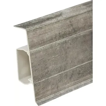 soklová lišta Lišta soklová SLK 60 Q Döllken, Q4114 - 2,5m (Elektrikářská podlahová lišta Döllken SLK60 Q lišta 4114)