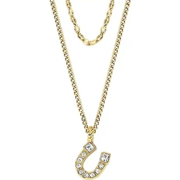 Náhrdelník Fossil Elegantní pozlacený náhrdelník pro štěstí Podkova JF04906710 + 2 měsíce na vrácení zboží