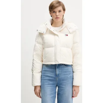 Péřová bunda Tommy Jeans DW0DW21624 béžová 01X, vel. XL