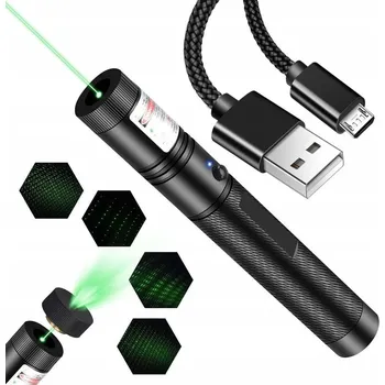 ZELENÝ LASEROVÝ UKAZATEL 303 PRO -- USB NABÍJENÍ -- + USB KABEL Koanni