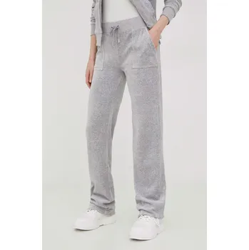 Tepláky Juicy Couture dámské, šedá barva, melanžové JCAP180.126 90X, vel. XXS