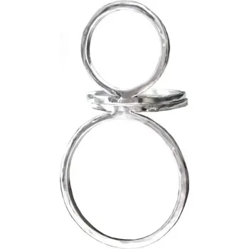 Prsten JUNA JEWELLERY JUNA - stříbrný prsten dvojitý - MINIMALISTA Velikost: L - Velikost 57 3/4