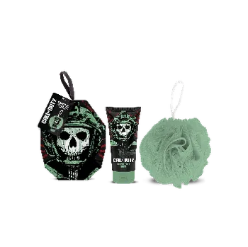 Sprchový gel Call of Duty Sprchový gel a houbička Skull Head Duo, 150 ml