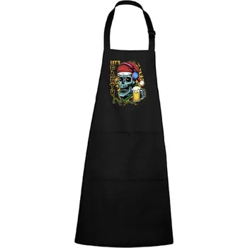 Kuchyňská zástěra Zástěra s potiskem Let’s party Barva zástěry: Černá