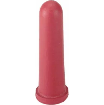 Chov hospodářského zvířete Dudlík pro telata Super červený s křížovým otvorem 100 mm