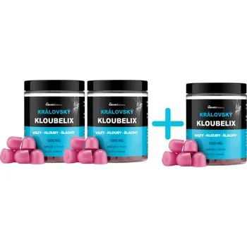 2+1 Královský Kloubelix, prémiová kloubní výživa 3x500 mg, (3x60 želé) - Kralovstvizdravi.cz