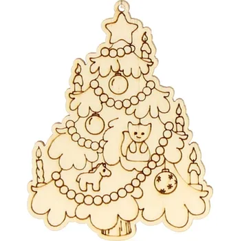 Vánoční dekorace Naše galanterie Dekorace Vánoční stromeček 8cm