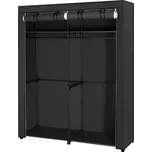 Textilní šatní skříň Blackie černá