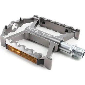 Pedál na kolo Pedály CUBE ACID Pedals FLAT A4-IB Hybrid (pár) Grey