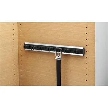 Věšák SERVETTO držák na opasky model P, hliník/plast černý