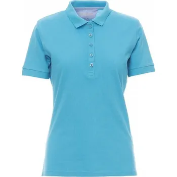 Dámské tričko Payperwear Dámská polokošile Glamour s 5 knoflíky Barva: modrá atolová, Velikost: M