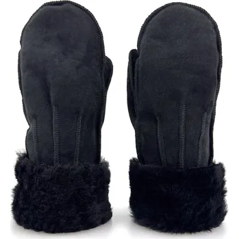 Rukavice Dámské kožené rukavice černé M