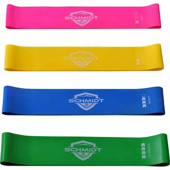 Posilovací guma Mini Band 25 cm středně lehká žlutá