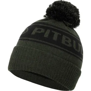 Čepice PitBull West Coast - zimní čepice VERMEL PITBULL R olivověčerná Barva: Zelená, Vel: UNI