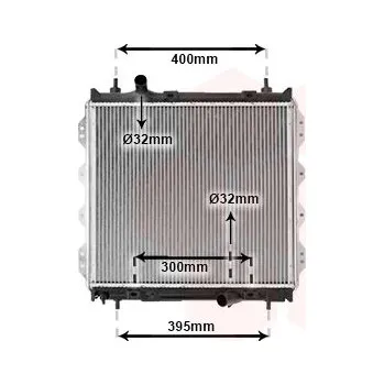 Chladič motoru Chladič, chlazení motoru VAN WEZEL 07002083