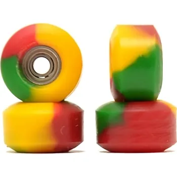 Skateboard Profi ložisková kolečka na fingerboard od R-wheels Barva: Rasta