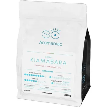 Káva Aromaniac Keňa Kiamabara zrnková, 250 g