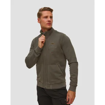 Pánská mikina Pánská šedá Mikina Na Zip Aeronautica Militare 252fe2055uf00665-34400