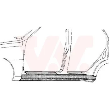 Prah karosérie Nástupní panel VAN WEZEL 5880103