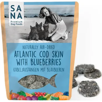 Pamlsek pro psa SANA Medailonky z tresky s borůvkami 100 g