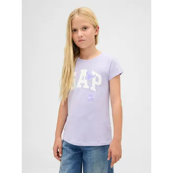 Dětská móda GAP Dívčí Dětské tričko s logem Gap Fialová S (2967206)