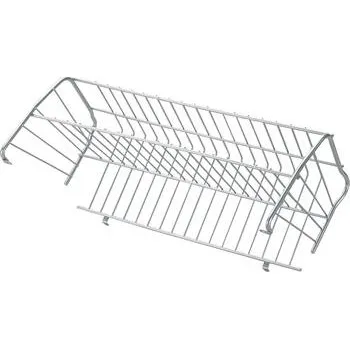 Botník VS botník výklopný přední 557 mm ocelový drátěný poplastovaný stříbrný